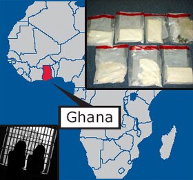 Teen girls held for coke smuggling in Ghana